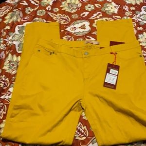 Just blue mustard colored skinny jeans